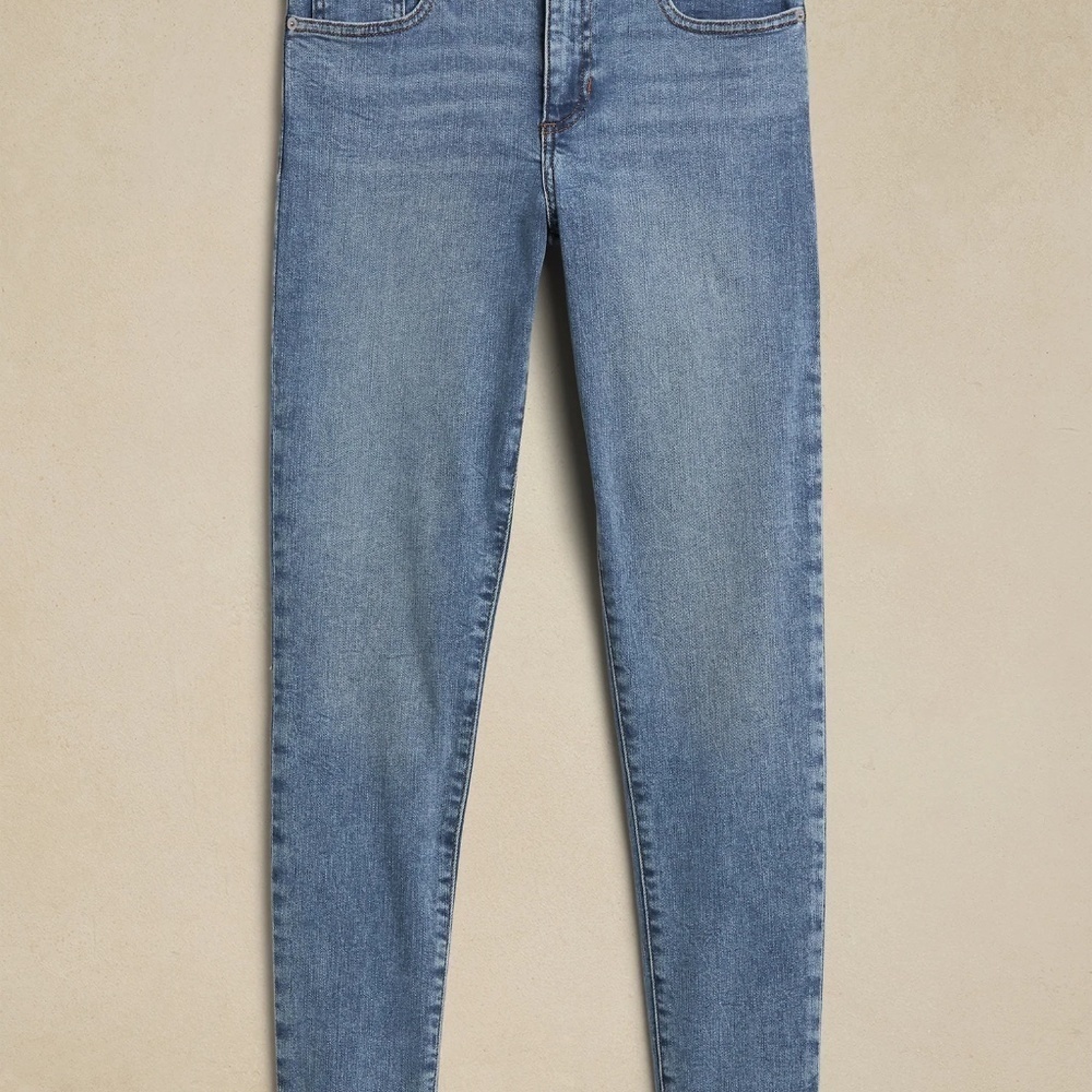 New BANANA REPUBLIC VINTAGE STRETCH MID-RISE SKINNY JEAN TALL - Picture 3 of 7